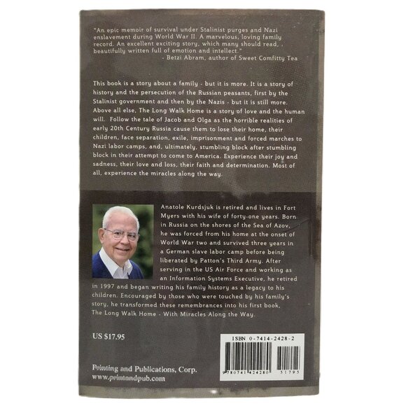 The Long Walk Home: with Miracles along the Way by Anatole Kurdsjuk SIGNED - Picture 6 of 6